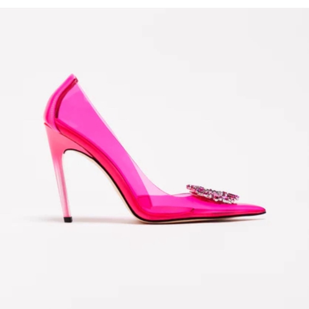 NEW CINDER-F*CKING-RELLA PUMP PINK (box and Duffy bag included) - Picture 5 of 8